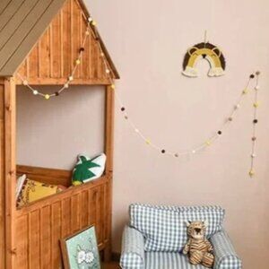 Pom Pom Tassel and Lion Wall Hanging